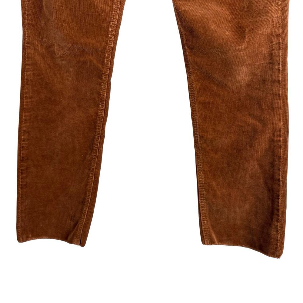 Mother Pants Womens 28 Brown Dazzler Ankle Fray Mid Rise Corduroy Straight Leg - Picture 6 of 16